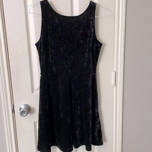 H&M black velvet size 10 dress from Divided.